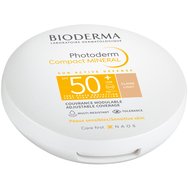 Bioderma Photoderm Compact Mineral Adjustable Coverage for Sensitive Skin Spf50+, 10g - Light - Пудра с много висока слънцезащита за равномерен резултат при чувствителна кожа Bioderma Photoderm Compact Mineral Adjustable Coverage for Sensitive Skin Spf50+, 10g - Light - Пудра с много висока слънцезащита за равномерен резултат при чувствителна кожа