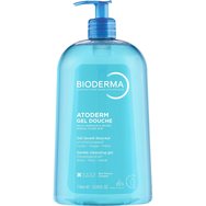 Bioderma Atoderm Gentle Cleansing Gel 1Lt - Нежен душ гел за лице & тяло без сапун за нормална, суха & чувствителна кожа, с помпа Bioderma Atoderm Gentle Cleansing Gel 1Lt - Нежен душ гел за лице & тяло без сапун за нормална, суха & чувствителна кожа, с помпа