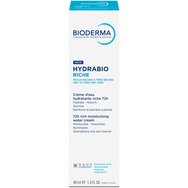 Bioderma Hydrabio Riche 72h Rich Moisturising Water Cream Хидратираща грижа за лице с богата, свежа текстура, която се превръща във вода, за суха до много суха кожа 40ml Bioderma Hydrabio Riche 72h Rich Moisturising Water Cream Хидратираща грижа за лице с богата, свежа текстура, която се превръща във вода, за суха до много суха кожа 40ml