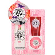 Roger & Gallet PROMO PACK Rose Fragrant Wellbeing Water Perfume 100ml & Подарък Perfumed Soap Bar 50g & Wellbeing Shower Gel 50ml