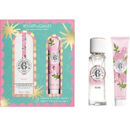 Roger & Gallet Promo Rose Wellbeing Fragrant Water 30ml & Подарък Hand Cream 30ml - Дамски парфюм, обогатен с етерично масло от роза и крем за ръце за подхранване и хидратиране, с аромат на роза