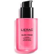 Lierac Glow Fresh Booster Serum Хидратиращ серум за лице под формата на гел за сияние, изглаждане & уплътняване с хиалуронова киселина & патентован антиоксидантен екстракт от лале 30ml