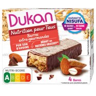 Ducan Nutrition Pour Tous Barres Extra Gourmandes 4x30 gr - Овесени ядки с шоколад Ducan Nutrition Pour Tous Barres Extra Gourmandes 4x30 gr - Овесени ядки с шоколад