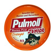 Pulmoll Junior Candies with Orange & Vitamin A, C, E 45GR - Бонбони с портокал и витамин А, С, Е Pulmoll Junior Candies with Orange & Vitamin A, C, E 45GR - Бонбони с портокал и витамин А, С, Е