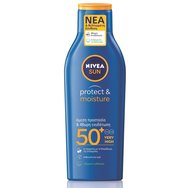 Nivea Sun Protect & Moisture Lotion Spf50+ Immediate Protection & 48h Moisture 200ml - Слънцезащитен крем и овлажняващ лосион за тяло Много висока защита Nivea Sun Protect & Moisture Lotion Spf50+ Immediate Protection & 48h Moisture 200ml - Слънцезащитен крем и овлажняващ лосион за тяло Много висока защита