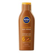 Nivea Sun Carotene Lotion Spf6 for Intense Tan 200ml - Нискозащитна слънцезащитна овлажняваща емулсия с екстракт от каротин за интензивен и красив тен Nivea Sun Carotene Lotion Spf6 for Intense Tan 200ml - Нискозащитна слънцезащитна овлажняваща емулсия с екстракт от каротин за интензивен и красив тен
