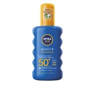 Nivea Sun Protect & Moisture Body Lotion Spray Spf50+ Immediate Protection & 48h Protection 200ml - Слънцезащитен крем и овлажняваща емулсия за тяло под формата на много висока защита от UVA / UVB лъчение Nivea Sun Protect & Moisture Body Lotion Spray Spf50+ Immediate Protection & 48h Protection 200ml - Слънцезащитен крем и овлажняваща емулсия за тяло под формата на много висока защита от UVA / UVB лъчение