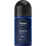 Nivea Men Deep Darkwood Maxx Tech 72h Roll-On Deodorant 50ml Nivea Men Deep Darkwood Maxx Tech 72h Roll-On Deodorant 50ml