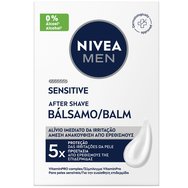 Nivea Men Sensitive After Shave Balm Успокояващ балсам за след бръснене за раздразнена, чувствителна кожа и незабавно облекчение без алкохол 100ml