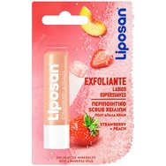 Liposan Lip Scrub Strawberry & Peach 4.8g - Естествена ексфолираща грижа за устните с аромат на ягода и праскова за кадифено и меко усещане Liposan Lip Scrub Strawberry & Peach 4.8g - Естествена ексфолираща грижа за устните с аромат на ягода и праскова за кадифено и меко усещане