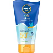 Nivea Sun Kids Ultra Protect & Play Spf50+ Cream Детски слънцезащитен крем за лице и тяло с много висока защита и дълготрайно действие 150ml