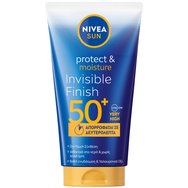 Nivea Sun Protect & Moisture Invisible Finish Spf50+ Lotion Слънцезащитен лосион с много висока защита за лице и тяло с формула Dry-Touch 150ml Nivea Sun Protect & Moisture Invisible Finish Spf50+ Lotion Слънцезащитен лосион с много висока защита за лице и тяло с формула Dry-Touch 150ml