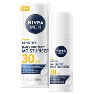 Nivea Men Sensitive Daily Protect Moisturiser Face Cream 30Spf, 50ml Nivea Men Sensitive Daily Protect Moisturiser Face Cream 30Spf, 50ml