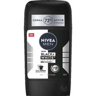 Nivea Men Black & White Invisible Deodorant Stick Original 72h Мъжки дезодорант стик, който предпазва дрехите от бели петна по черните и жълти петна по белите 50ml Nivea Men Black & White Invisible Deodorant Stick Original 72h Мъжки дезодорант стик, който предпазва дрехите от бели петна по черните и жълти петна по белите 50ml