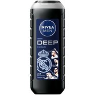 Nivea Men Real Madrid Edition Deep Clean Shower Gel 500ml - Мъжки душ гел 3 в 1 за дълбоко почистване и мъжествен аромат