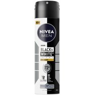 Nivea Men Black & White Invisible Epic Night 72h Protection Deo Spray 150ml - Мъжки дезодорант с 72-часова невидима защита за кожа & дрехи