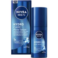 Nivea Men Hydrocare Power Serum Booster Серум бустер за хидратация на лицето с хиалуронова киселина & витамини, който възстановява естествената влага на мъжката кожа за 3 дни 30ml