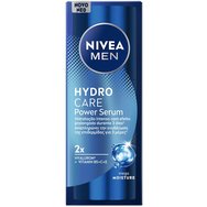 Nivea Men Hydrocare Power Serum Booster Серум бустер за хидратация на лицето с хиалуронова киселина & витамини, който възстановява естествената влага на мъжката кожа за 3 дни 30ml