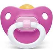 Nuk Classic Soft Гумена залъгалка с пръстен 1бр - Размер 1 (0-6 μηνών) - Ортодонтска форма за здравословно развитие на устната кухина Nuk Classic Soft Гумена залъгалка с пръстен 1бр - Размер 1 (0-6 μηνών) - Ортодонтска форма за здравословно развитие на устната кухина
