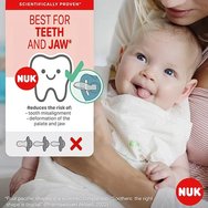 Nuk Signature Night Orthodontic Silicone Soother червено 18-36m 1 бр, Код 10739704