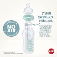 Nuk Anti-Colic Professional Baby Bottle Silicone 0-6m, 300ml Nuk Anti-Colic Professional Baby Bottle Silicone 0-6m, 300ml