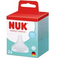Nuk Perfect Match 0m+ Small Teat Силиконови биберони против колики, подходящи за бебета 2 броя Nuk Perfect Match 0m+ Small Teat Силиконови биберони против колики, подходящи за бебета 2 броя