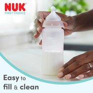 Nuk First Choice Plus No Colic Teat 6m+ Силиконови биберони против колики с естествена форма, 2 бр
