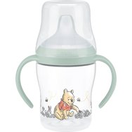 Nuk Perfect Match Learner Bottle 6m+ Образователна бебешка чаша с ергономични неплъзгащи се дръжки и широк устни 150ml - Зелено Winnie the Pooh Nuk Perfect Match Learner Bottle 6m+ Образователна бебешка чаша с ергономични неплъзгащи се дръжки и широк устни 150ml - Зелено Winnie the Pooh