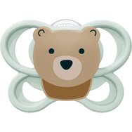 Nuk Perfect Match Air Silicone Soother 0-6m, 1 брой - Пистачо - кафяво - 