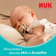 Nuk Perfect Match Air Silicone Soother 0-6m, 1 брой - Пистачо - кафяво