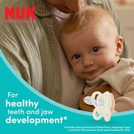 Nuk Perfect Match Air Silicone Soother 0-6m, 1 брой - Пистачо - кафяво