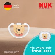 Nuk Perfect Match Air Silicone Soother 0-6m, 1 брой- Winnie The Pooh бяло