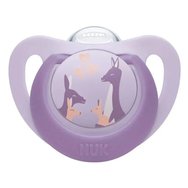 Nuk First Choice Silicone Soother 18-36m Ортодонтска силиконова залъгалка с калъф, 1 брой - Люляк - Лилав