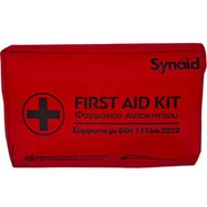 Syndesmos Synaid First Aid Car Kit Автомобилна аптечка със сертификация DIN 13164-2022, подходяща за първа помощ & незабавна грижа 1 брой