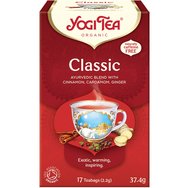 Yogi Tea Classic Chai 17 Teabags (17 сашета x 2,2g) - Билков чай ​​с канела, кардамон и джинджифил за жизненост