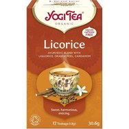 Yogi Tea Licorice 17 Teabags (17 сашета x 1,8g) - Билкова напитка със сладник, портокалова кора и кардамон за успокояване и релаксация на тялото