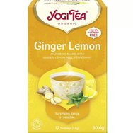 Yogi Tea Ginger Lemon 17 Teabags (17 Пакетчета чай x 1,8g) - Билкова напитка със сушен корен от джинджифил и лимон за духовна хармония, енергия и лечение на настинка Yogi Tea Ginger Lemon 17 Teabags (17 Пакетчета чай x 1,8g) - Билкова напитка със сушен корен от джинджифил и лимон за духовна хармония, енергия и лечение на настинка