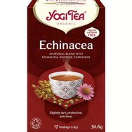 Yogi Tea Echinacea Ayurvedic Blend 17 Пакетчета чай (17 Пликове x 1.8g) - Билкова напитка против грип и настинка с ехинацея Yogi Tea Echinacea Ayurvedic Blend 17 Пакетчета чай (17 Пликове x 1.8g) - Билкова напитка против грип и настинка с ехинацея