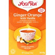 Yogi Tea Ginger Orange Ayurvedic Blend 17 Пакетчета чай  (17 Пликове x 1.8g) - Чай за стимулиране и подмладяване с джинджифил, портокал и ванилия Yogi Tea Ginger Orange Ayurvedic Blend 17 Пакетчета чай  (17 Пликове x 1.8g) - Чай за стимулиране и подмладяване с джинджифил, портокал и ванилия