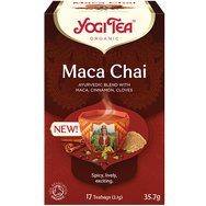 Yogi Tea Maca Chai 17 Teabags (17 сашета x 2,1g) - Билкова чаена напитка с мака, канела и карамфил за повишаване на либидото