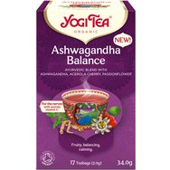 Yogi Tea Ashwagandha Balance 17 Teabags (17 сашета x 2,0g) - Билкова напитка с ашваганда, ацерола и пасифлора за хармония, спокойствие и баланс