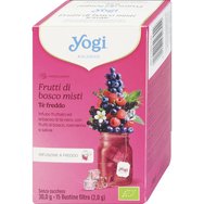 Yogi Cold Brew БИО Berry Mix Освежаваща биологична билкова напитка с горски плодове, за енергия 30g (15 Пакетчета x 2.0g)