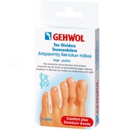 Gehwol Toe Dividers 3 части - големи (L) - Разделител за пръстите на краката за облекчаване на раздразнени мазоли и защита срещу триене Gehwol Toe Dividers 3 части - големи (L) - Разделител за пръстите на краката за облекчаване на раздразнени мазоли и защита срещу триене