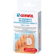 Gehwol Toe Seperators G 3 части - средни (M) - Разделител за пръстите на краката за облекчаване на мазоли между пръстите на краката Gehwol Toe Seperators G 3 части - средни (M) - Разделител за пръстите на краката за облекчаване на мазоли между пръстите на краката
