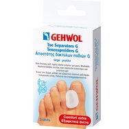 Gehwol Toe Seperators G 3 части - големи (L) - Разделител за пръстите на краката за облекчаване на мазоли между пръстите на краката Gehwol Toe Seperators G 3 части - големи (L) - Разделител за пръстите на краката за облекчаване на мазоли между пръстите на краката