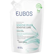 Eubos Sensitive Care Shower & Cream Refill Нежен кремообразен почистващ гел за тяло с хидратиращи и успокояващи съставки 400ml Eubos Sensitive Care Shower & Cream Refill Нежен кремообразен почистващ гел за тяло с хидратиращи и успокояващи съставки 400ml