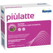 Humana Piulatte 14 Sachets x 5g - Хранителна добавка за кърмещи майки, за подобряване на производството на кърма Humana Piulatte 14 Sachets x 5g - Хранителна добавка за кърмещи майки, за подобряване на производството на кърма