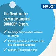 Ursapharm Hylocomod Eye Drops Смазващи капки за очи с хиалуронова киселина за облекчаване на усещането за парене, чуждо тяло и сълзене 10ml