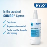 Ursapharm Hylocomod Eye Drops Смазващи капки за очи с хиалуронова киселина за облекчаване на усещането за парене, чуждо тяло и сълзене 10ml