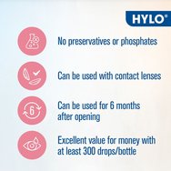 Ursapharm Hylo Dual Смазващи капки за очи с ектоин за интензивна хидратация и облекчаване на умерена сухота в очите с възпалителни симптоми 10ml Ursapharm Hylo Dual Смазващи капки за очи с ектоин за интензивна хидратация и облекчаване на умерена сухота в очите с възпалителни симптоми 10ml